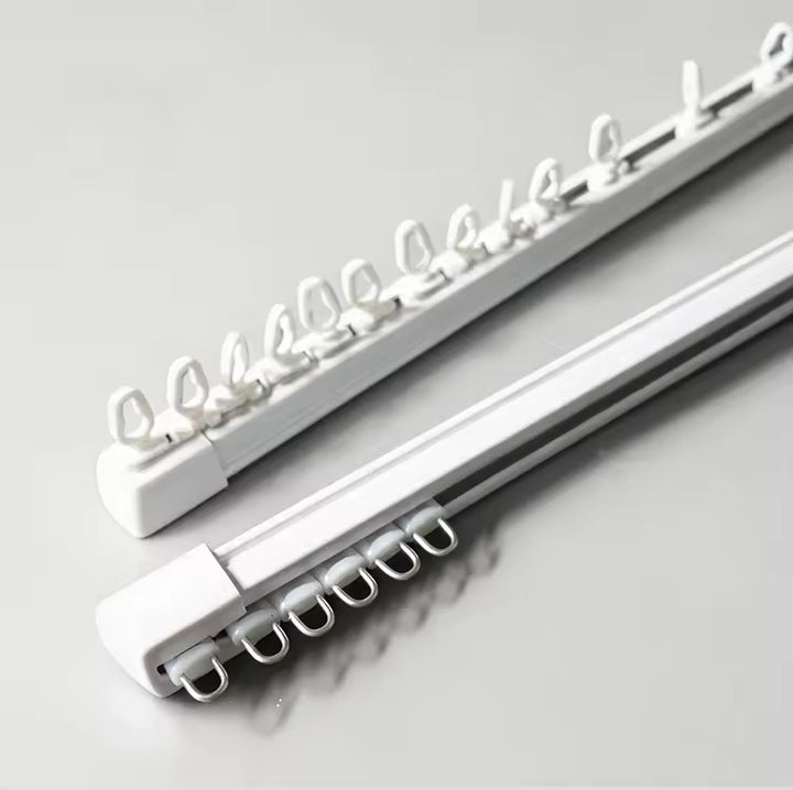 Telescopic stainless steel curtain rod