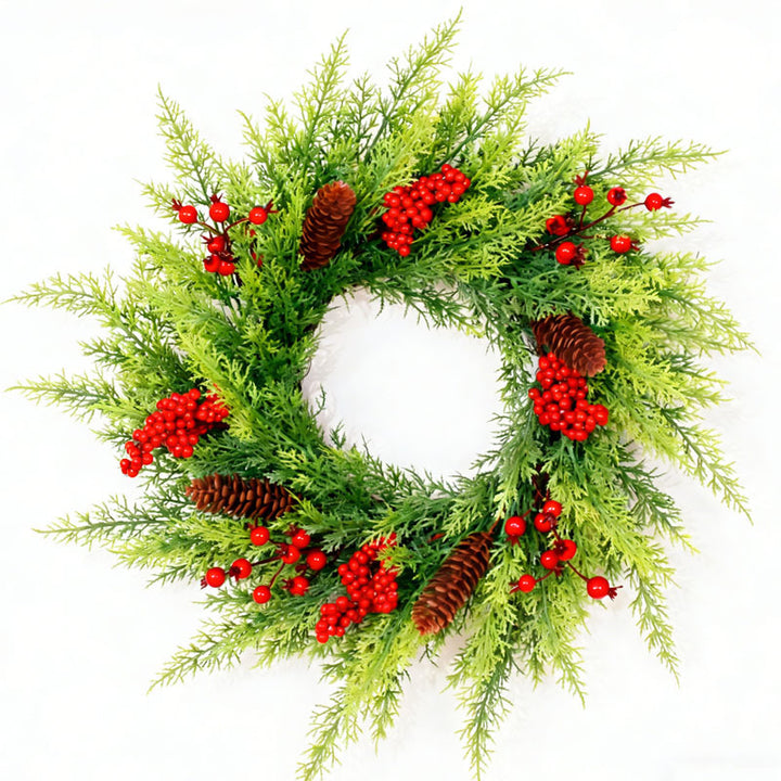 Large Christmas wreath, 23 inches