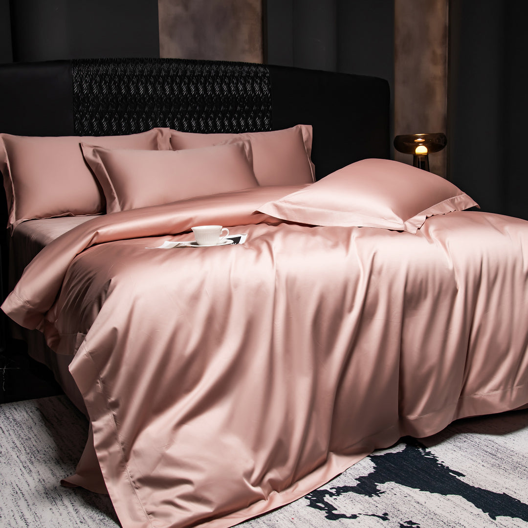 4-piece bedding set, long staple cotton, satin finish