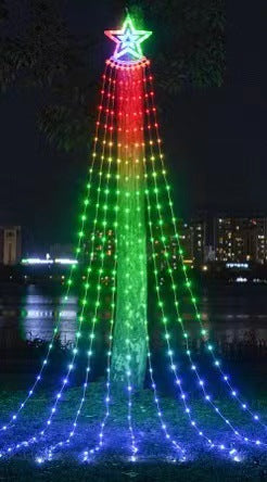 LED Star Waterfall String Lights