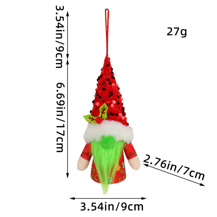 Bright Christmas Elf Figure with Sequins