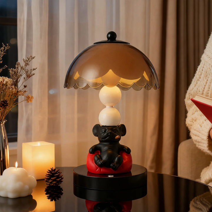 French Bulldog Table Lamp, Cartoon Design