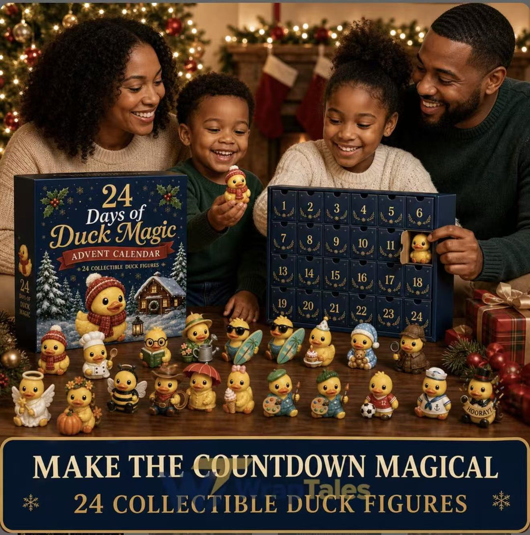 Decorative Animal Advent Calendar Box, Plastic