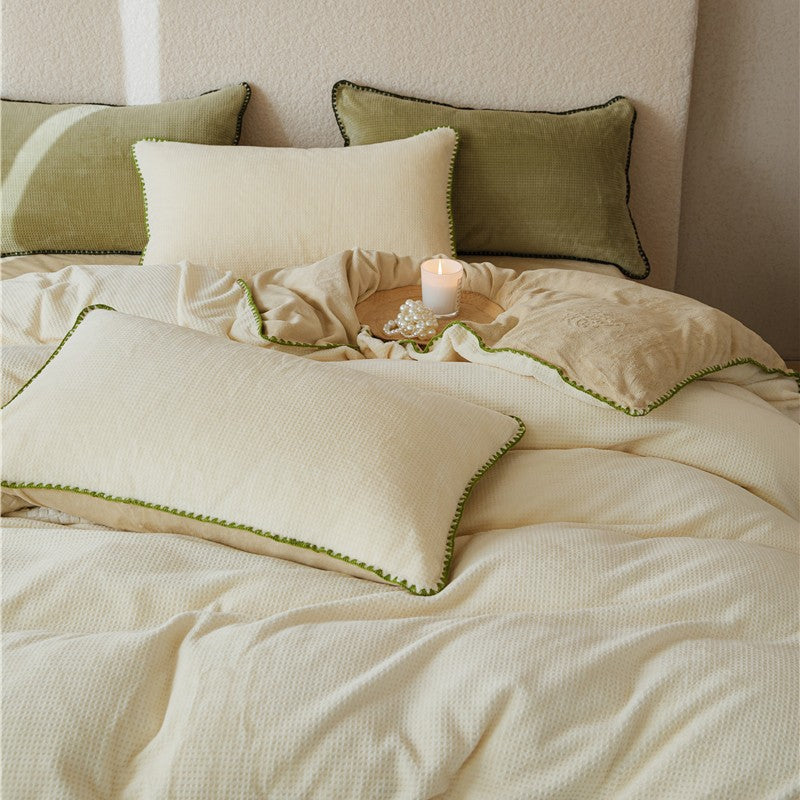 Milk fiber bedding set, 4-piece, winter