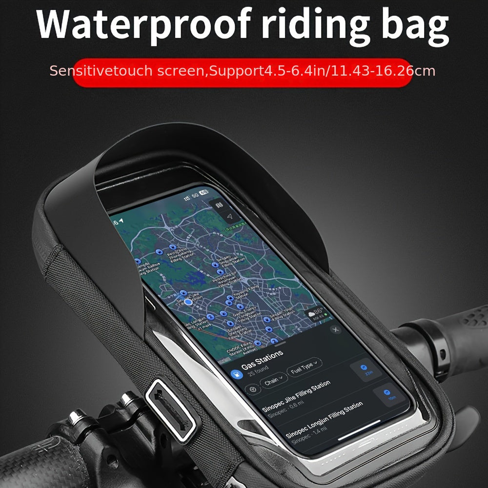 Waterproof Phone Holder for Bicycle and Motorcycle – 360° Rotatable and Suitable for 4.5–6.4 inch | Stornfield