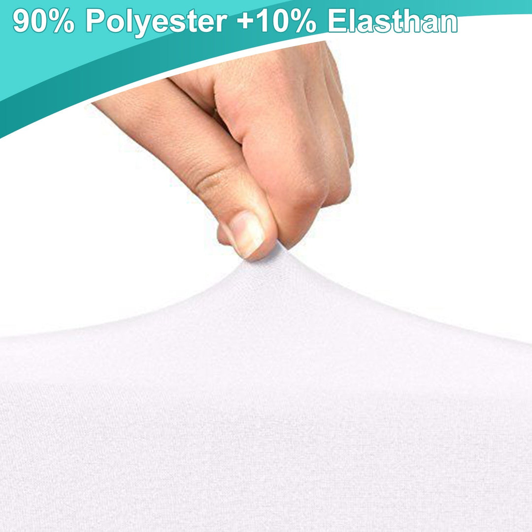 Stretch Table Cover Round Bar Table Cover White | Stornfield