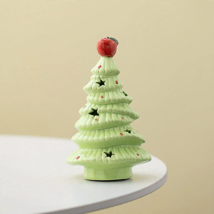Decorative ceramic Christmas tree light