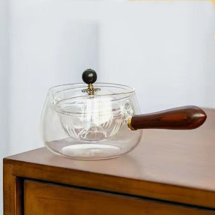 Rotary Glass Teapot with Infuser. | Stornfield