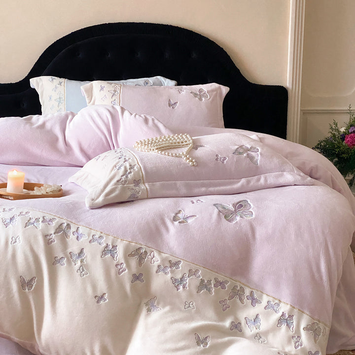 Milk fiber bedding set, 4-piece, winter