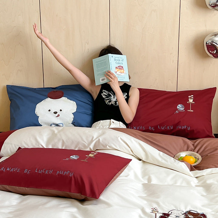 Bedding set made of long-staple cotton, cartoon design