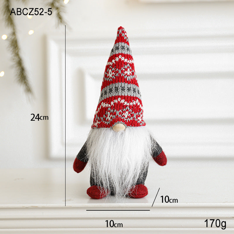 Christmas gnome, fabric hanging figure