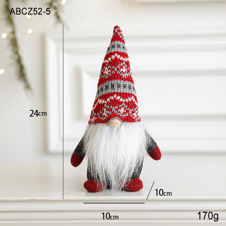 Christmas gnome, fabric hanging figure