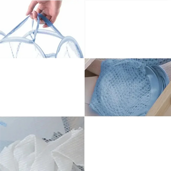 FlexMesh Collapsible Laundry Basket – Compact, Breathable & Portable Storage