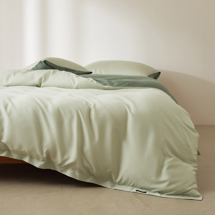 Long staple cotton duvet cover, single piece