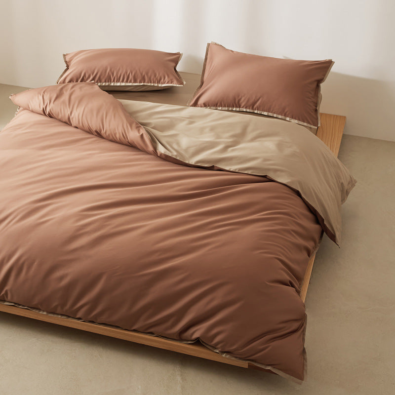 Bedding set, cotton, solid color, modern