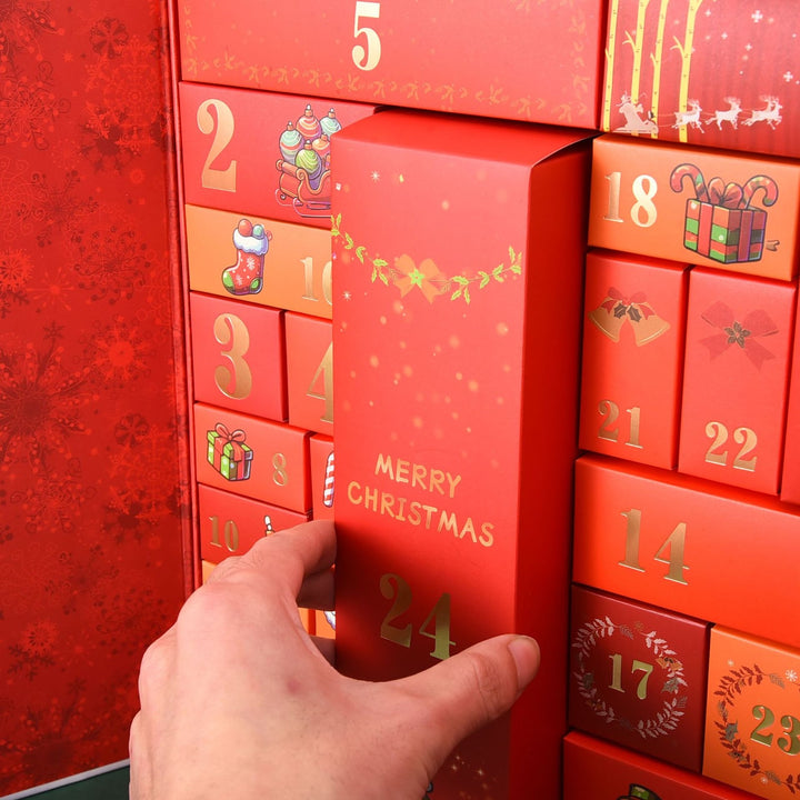 Christmas Advent Calendar Box, 33x30x8 cm