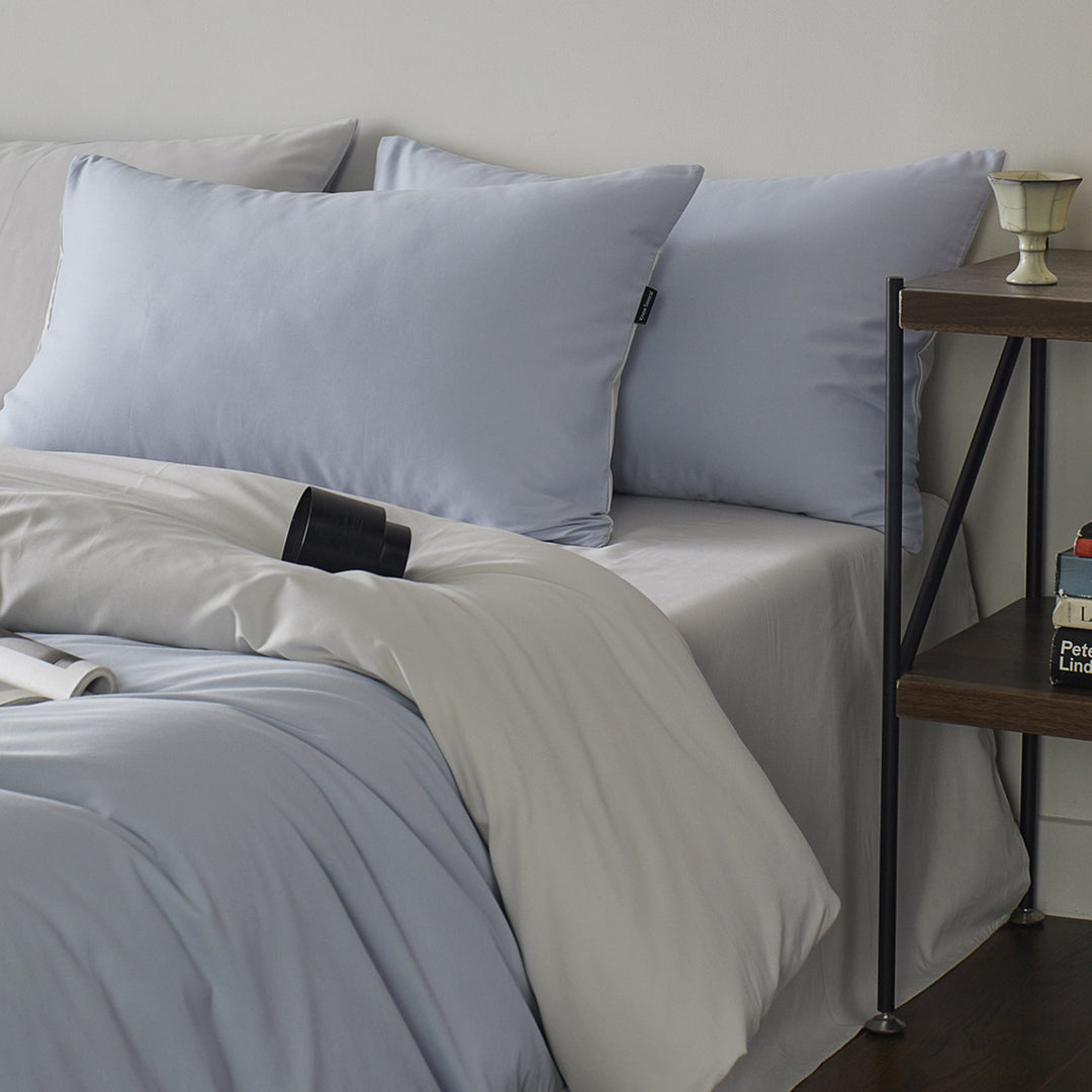 Long-staple cotton bedding, 4-piece, lightly brushed