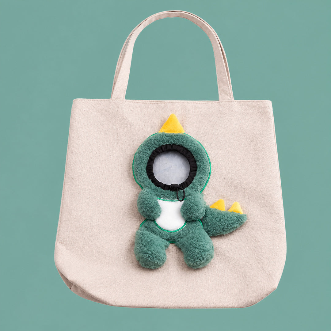 Tote bag made of canvas for cats and small dogs