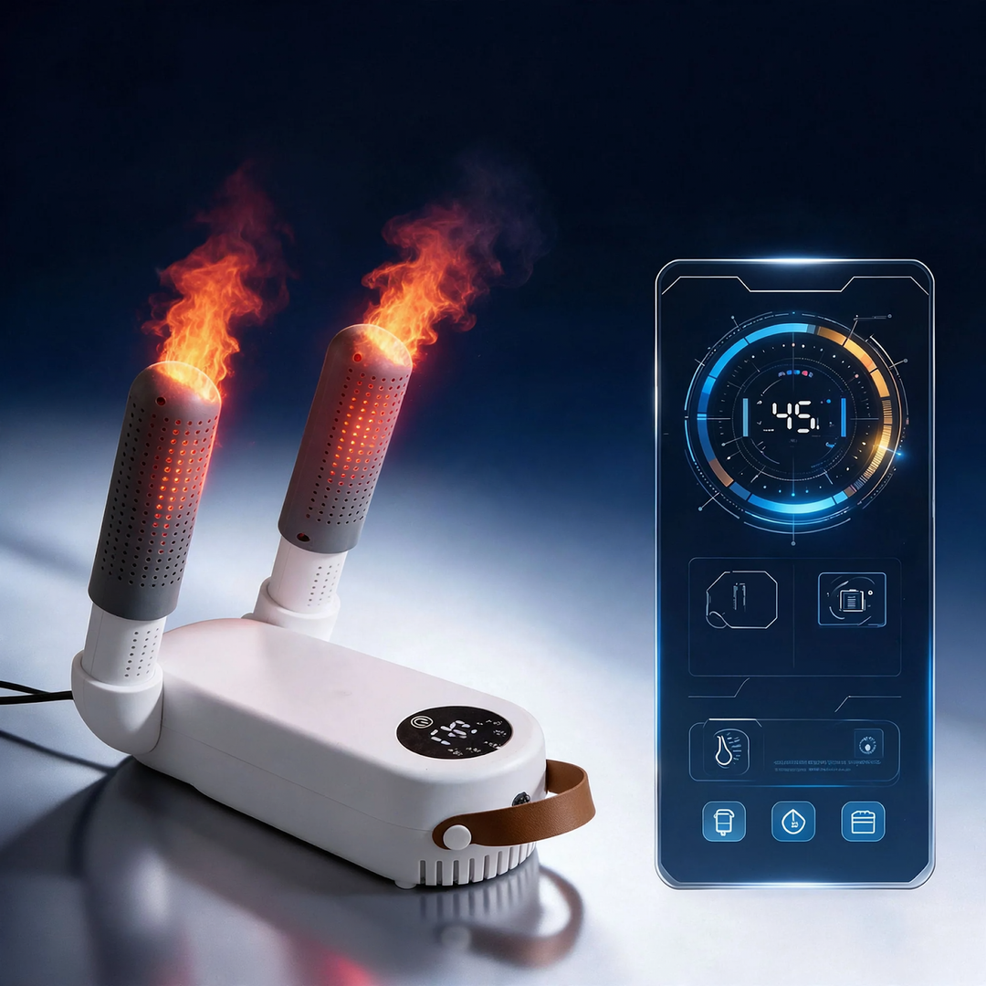 Electric shoe dryer with timer and disinfection function