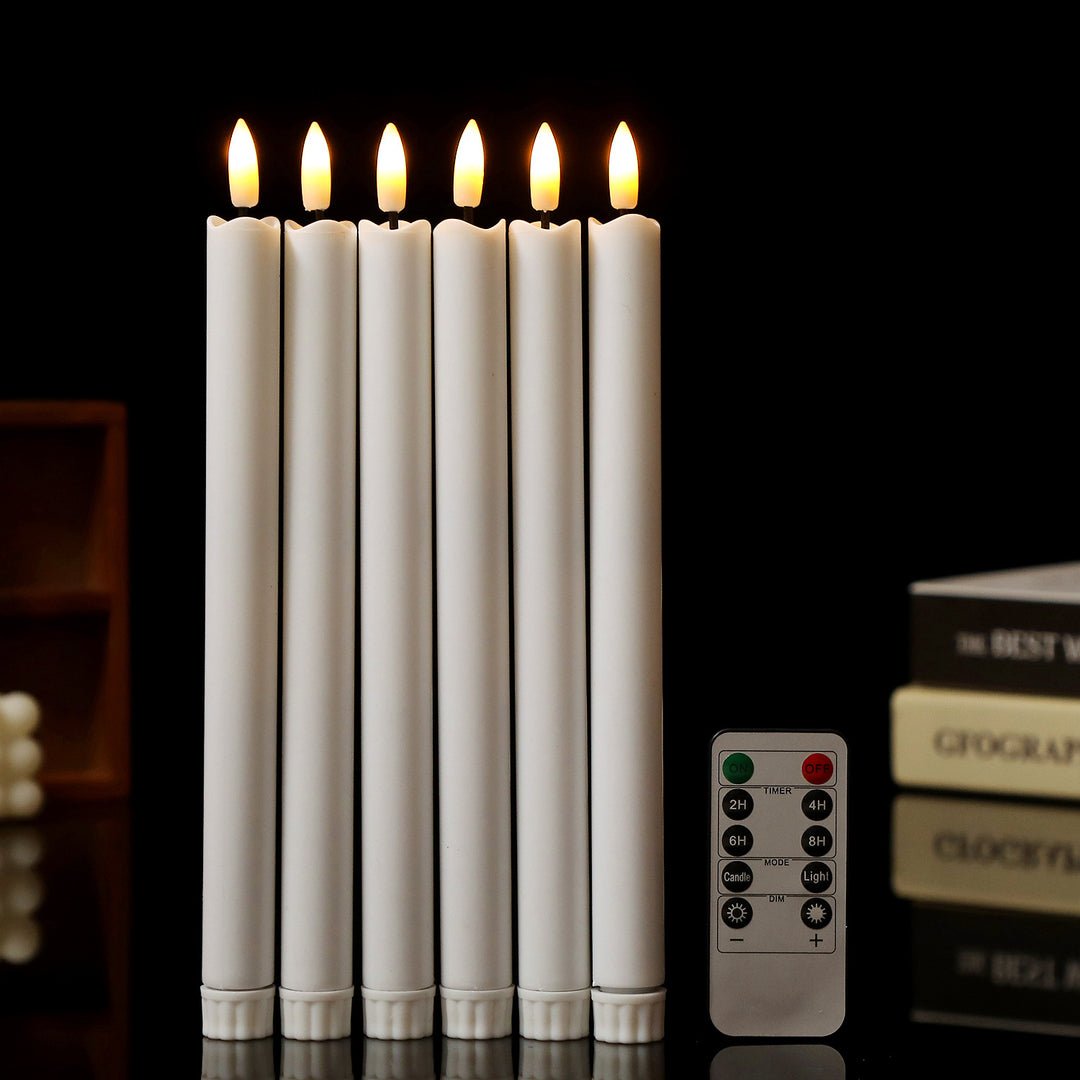 LED decorative candle with deceivingly real flicker effect