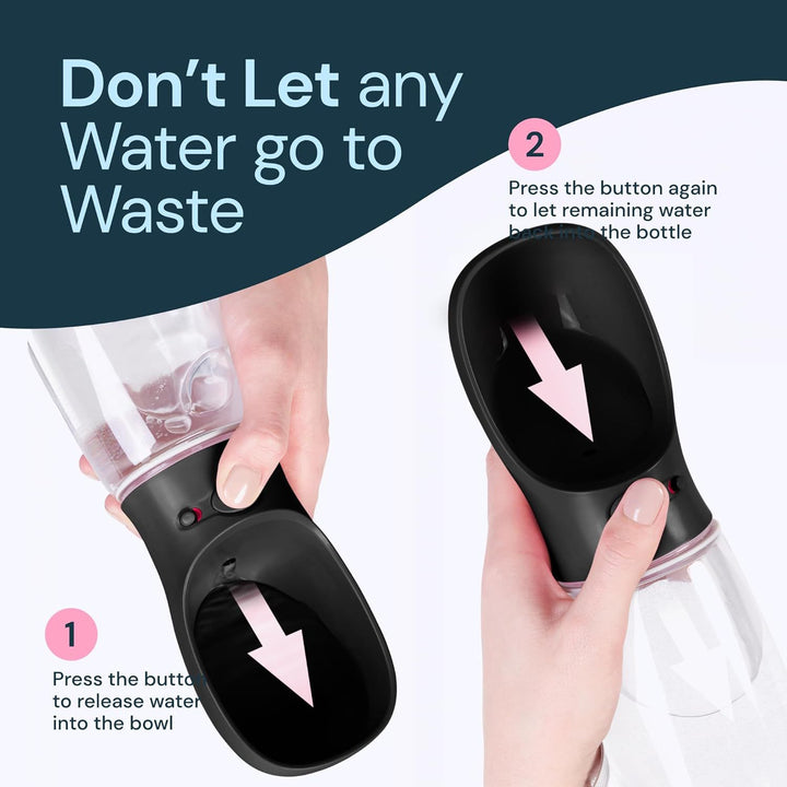 Portable 2-in-1 Water and Food Bowl for Pets