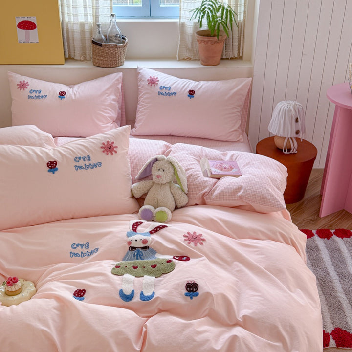 Bedding set, 3-4 pieces, cotton, cartoon