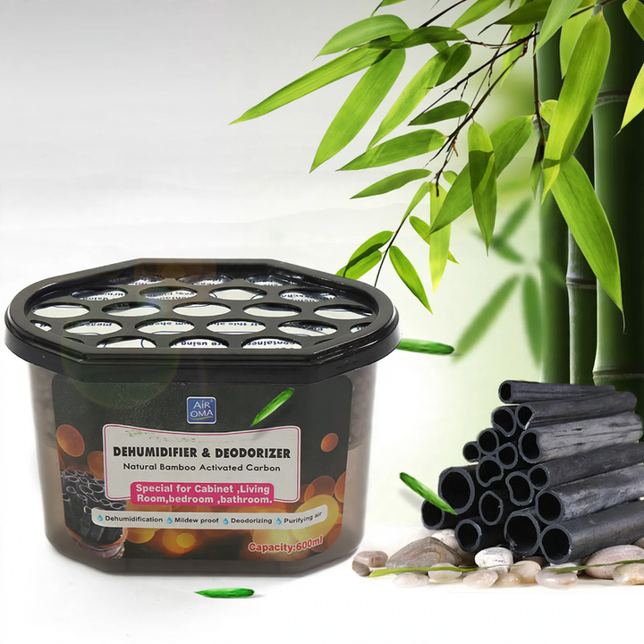 Activated carbon dehumidifier box for wardrobes