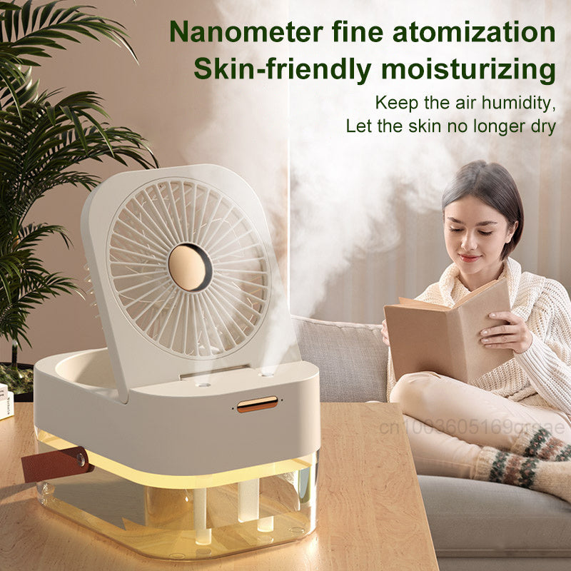Portable Spray Fan With Night Light | Stornfield