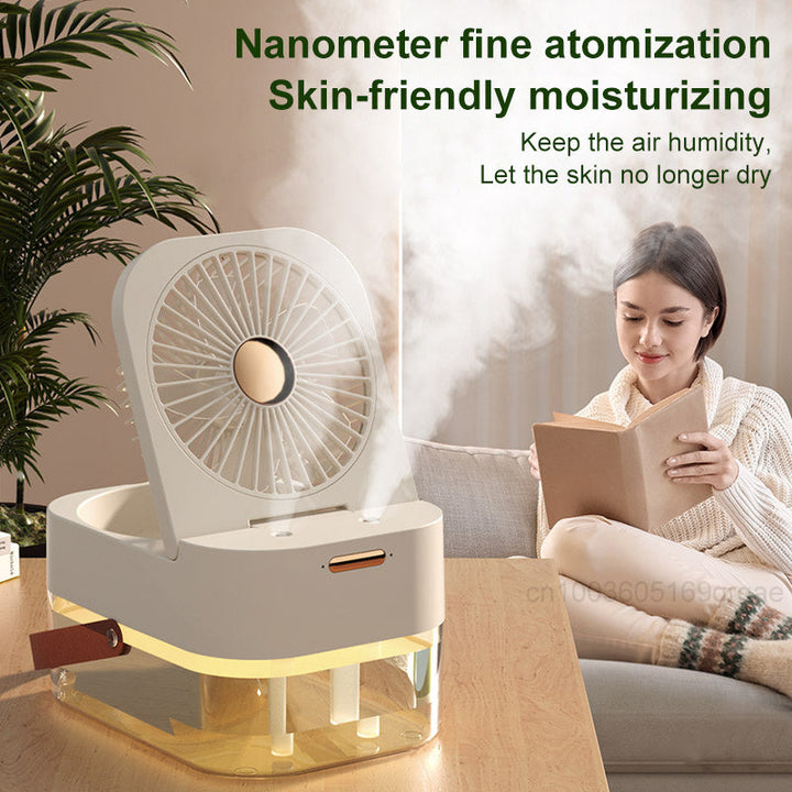 Portable Spray Fan With Night Light | Stornfield