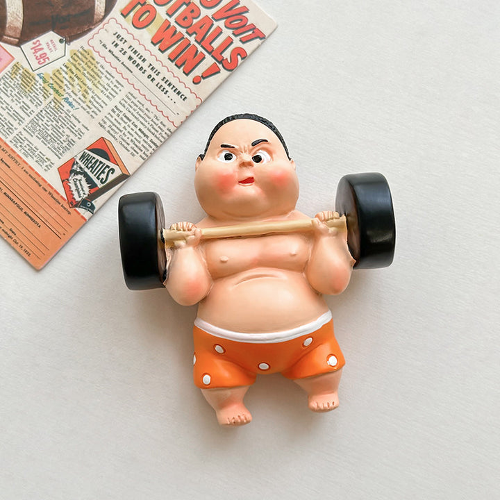 3D-Art-Resin-Magnets, Cartoon-Sports-Motifs