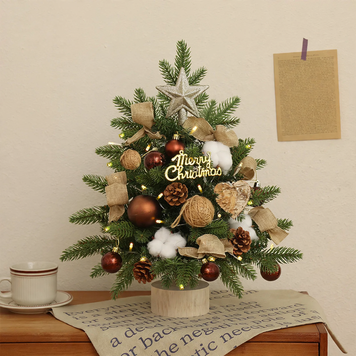 Mini Christmas tree for the table with lighting