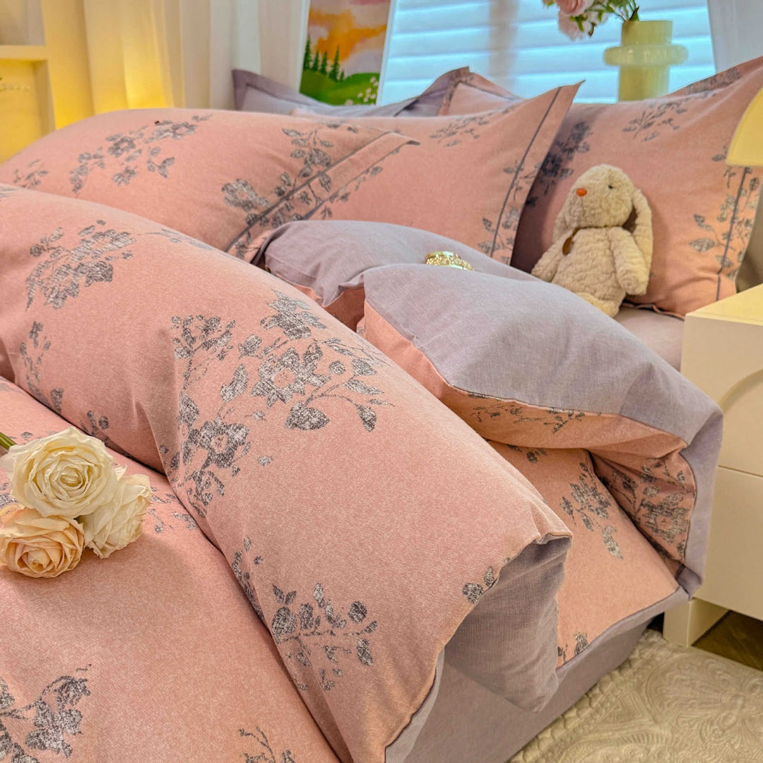 Cotton bedding set, brushed, for all seasons