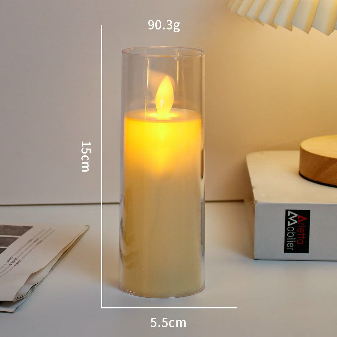 LED electronic candle for atmospheric lighting