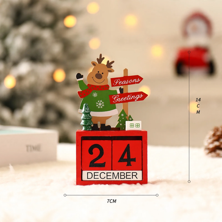 Decorative Christmas Advent calendars made of wood