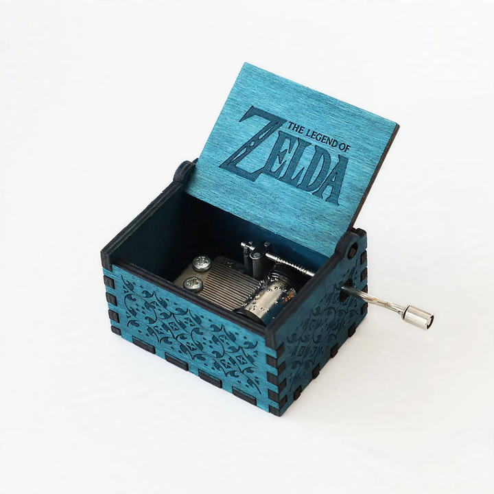 Small wooden music box with UV printing