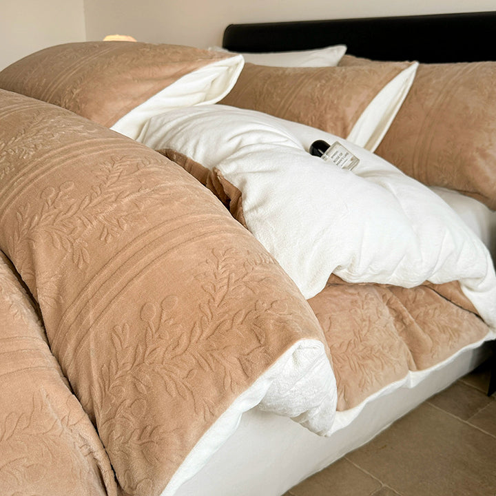 Milk fiber bedding set, 4-piece, winter