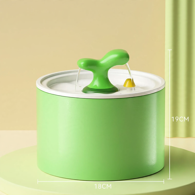 Electric ceramic drinking fountain with filtration and water circulation