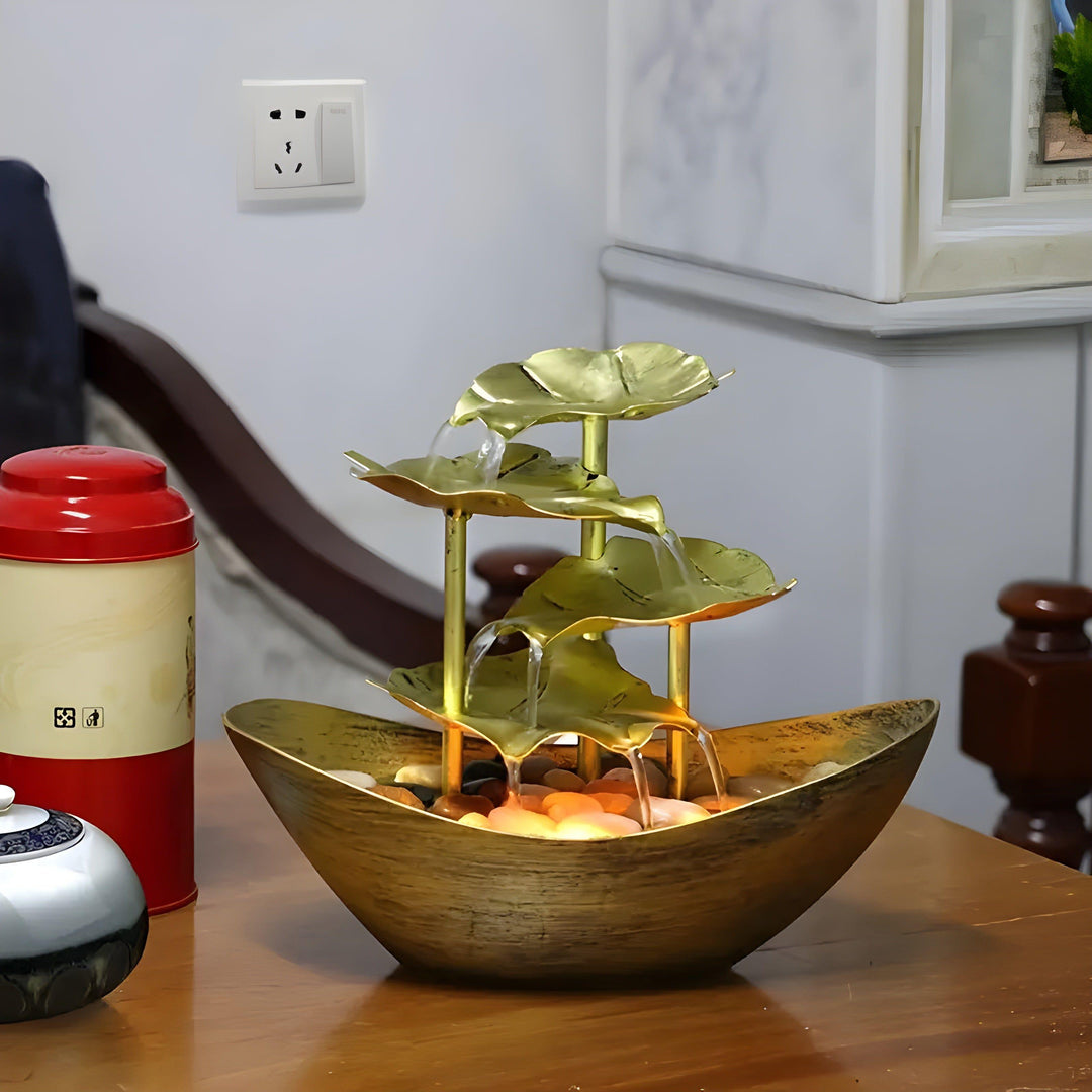 Stornfield LED Leaf-Inspired Decorative Fountain