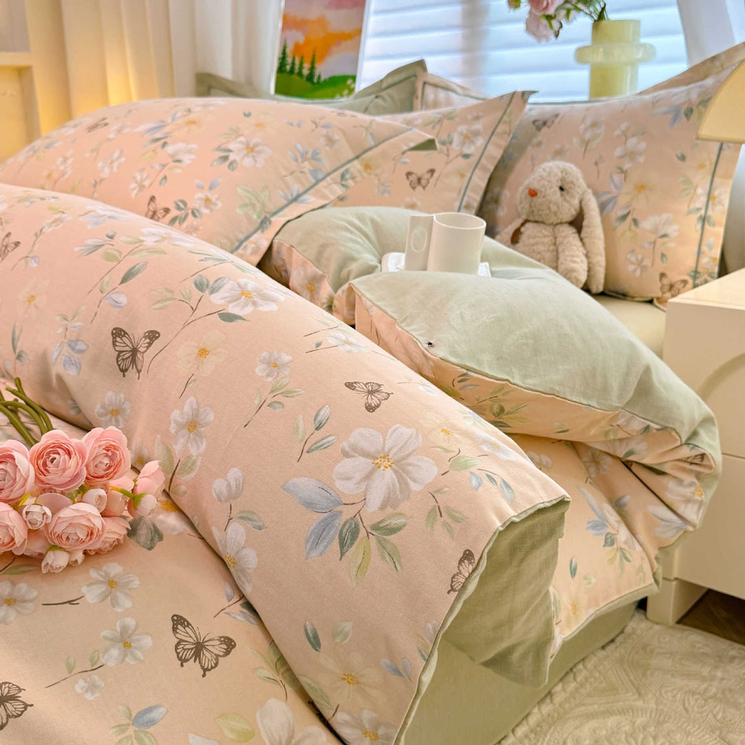 Cotton bedding set, brushed, for all seasons