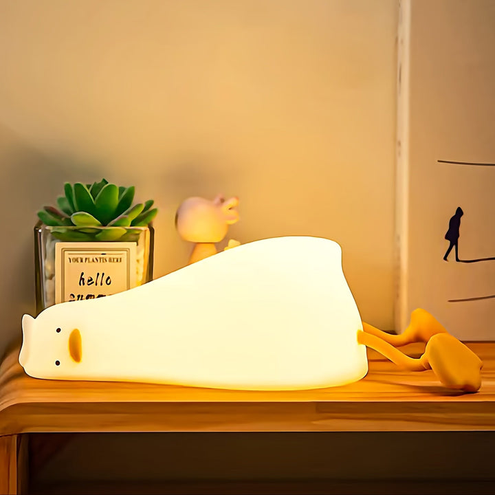 Stornfield | Sleeping Duck Lamp - Dimmable Rechargeable Silicone Night Light