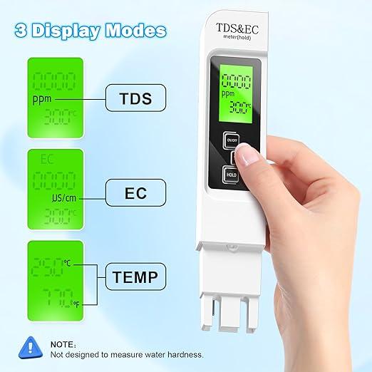 TDS Meter 3-in-1 Digital Water Quality Tester | Stornfield