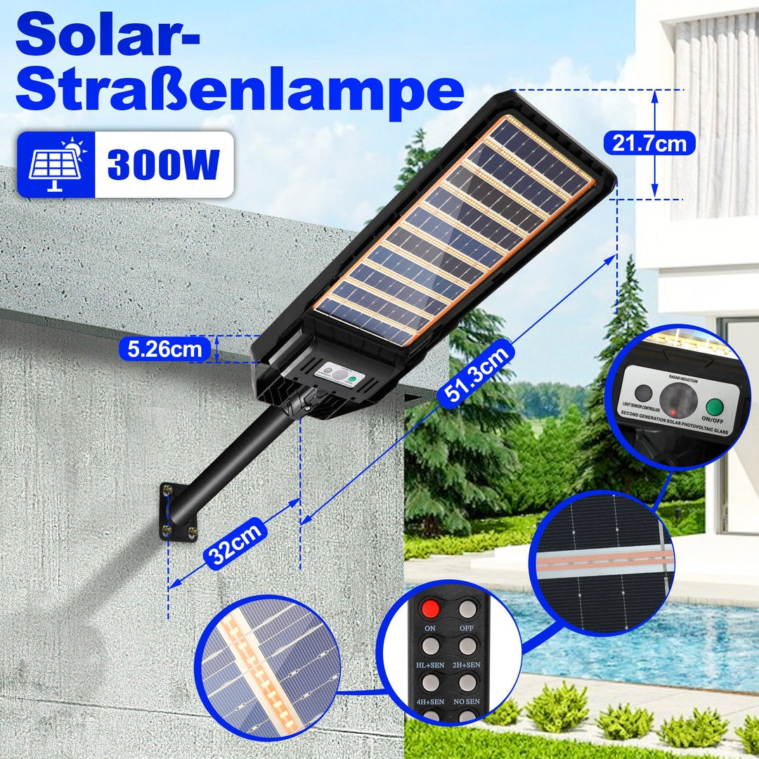 Solar lamp streetlight with motion sensor 300W/400W | Stornfield