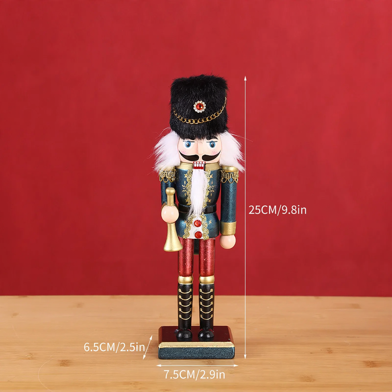Nutcracker soldier made of wood, 25 cm, for Christmas decoration