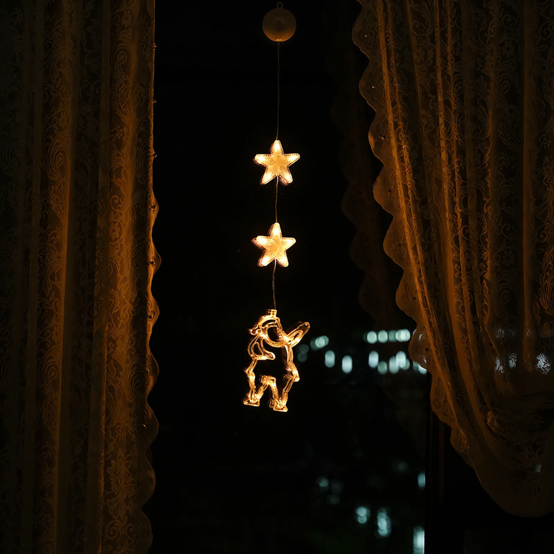 LED Suction Cup Hanging Light for Window Decoration
