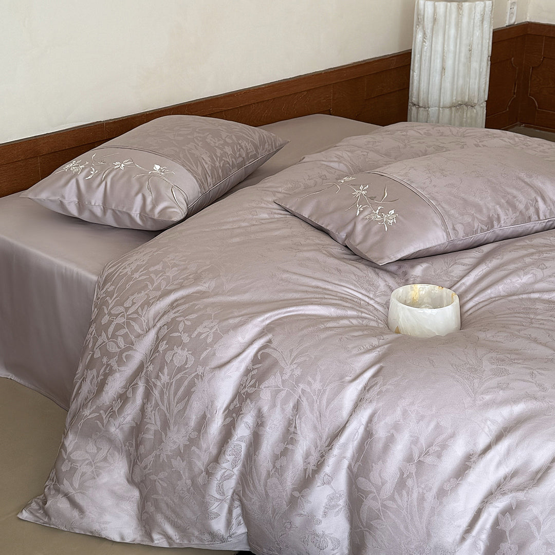 Long Staple Cotton Bedding, 4-piece, Floral Pattern