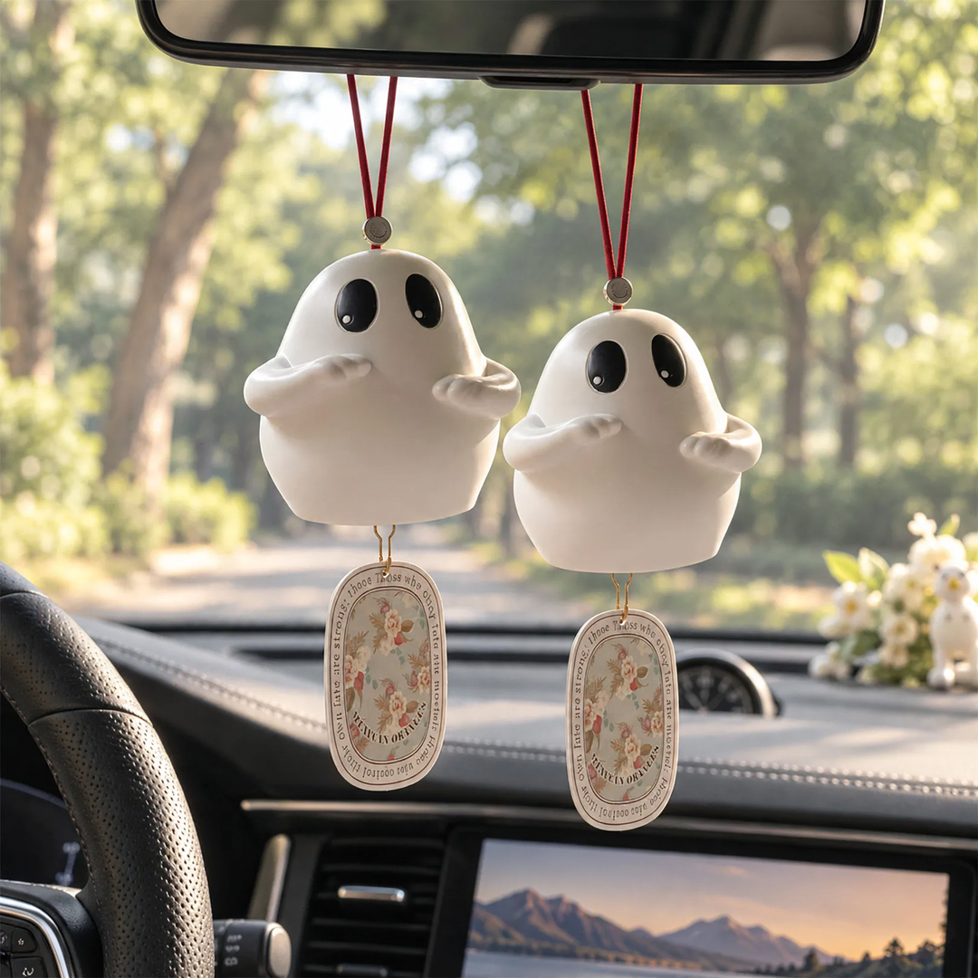 Geist car air freshener with fragrance function, triangular