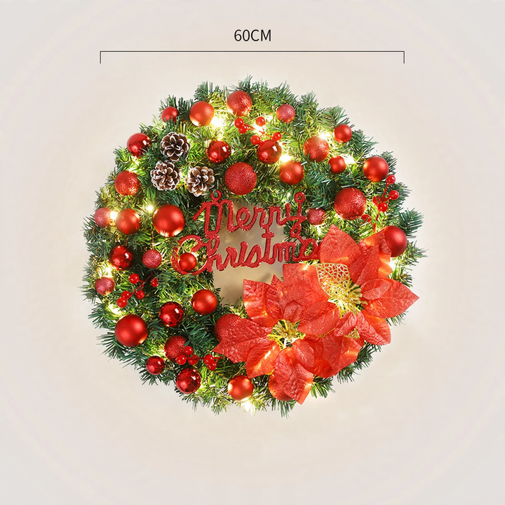 Christmas wreath, modern and simple