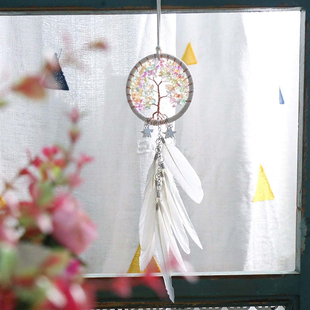 Stornfield | Frendorf Tree of Life Gemstone Dream Catcher Hanging Jewelry