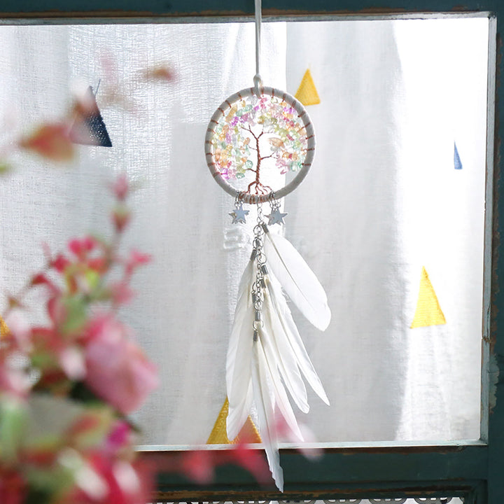 Stornfield | Frendorf Tree of Life Gemstone Dream Catcher Hanging Jewelry