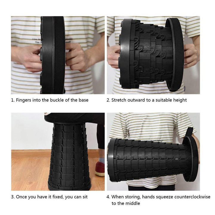 Upgraded Retractable Folding Stool | Stornfield